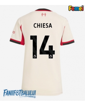 Liverpool Federico Chiesa #14 Tricou Fotbal Replică 2025-26 Femei Deplasare
